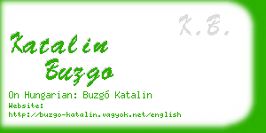 katalin buzgo business card